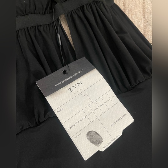*NEW* with tags! ✨ZYM Latin dance practice dress. Color: black Size: Med. - Picture 4 of 4